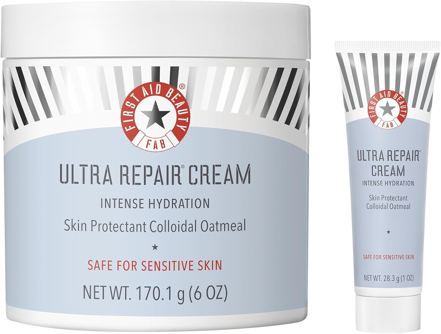 Ultra Repair Cream Intensive Hydration Daily Moisturiser for Face + Body – Strengthens Skin Barrier + Instantly Relieves Dry, Distressed Skin – 170.1 G + Bonus 28.3 G Travel Size